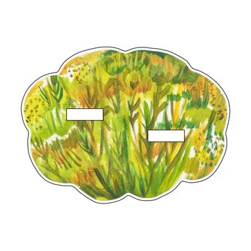 Grass Large Acrylic Flower Stand Double