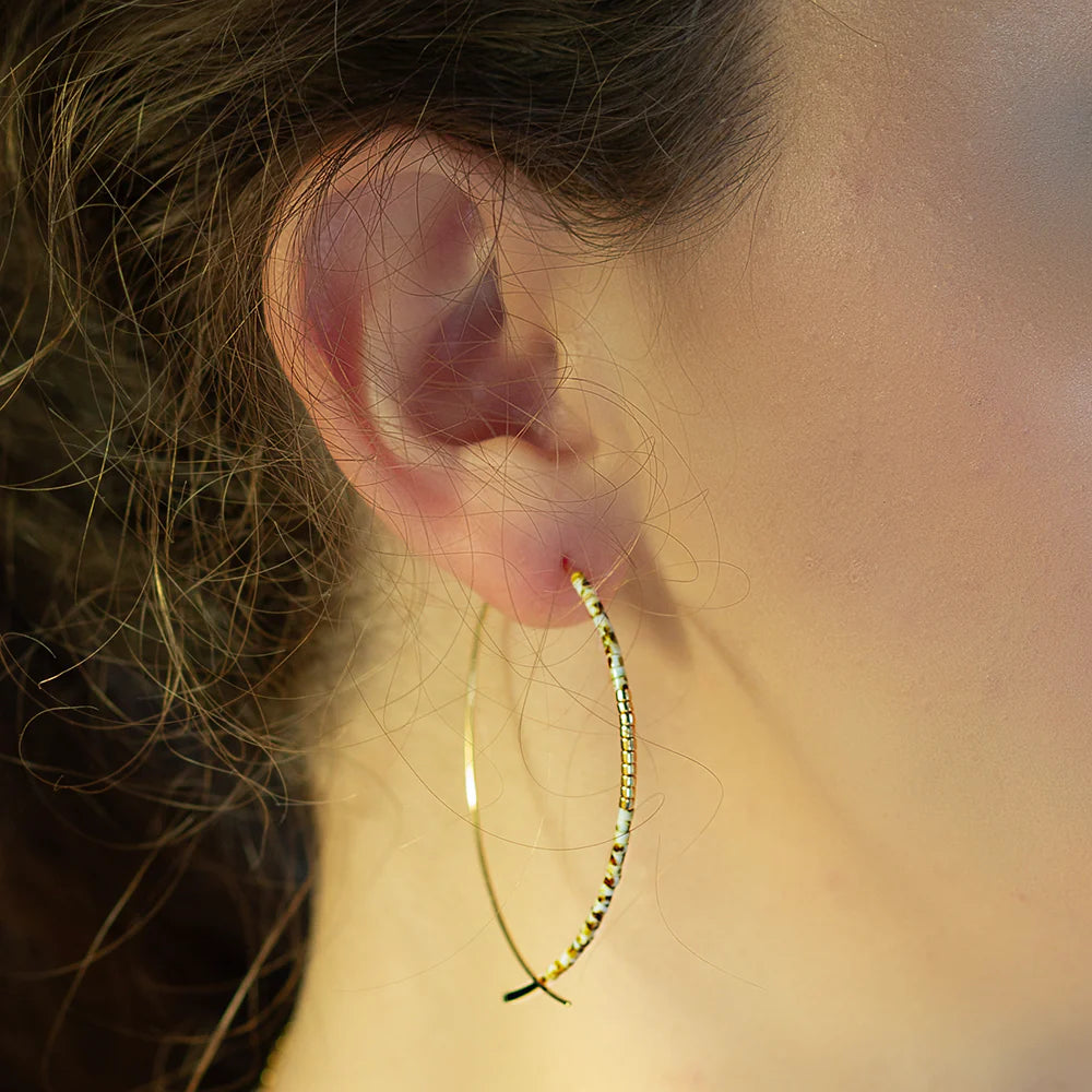 Norah Earrings Taupe