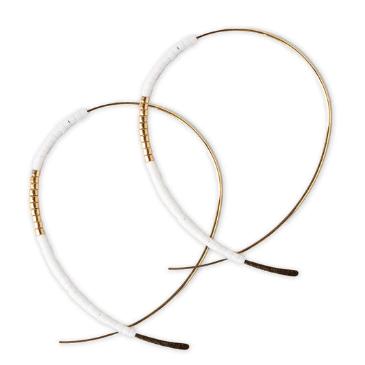 White Norah Earrings