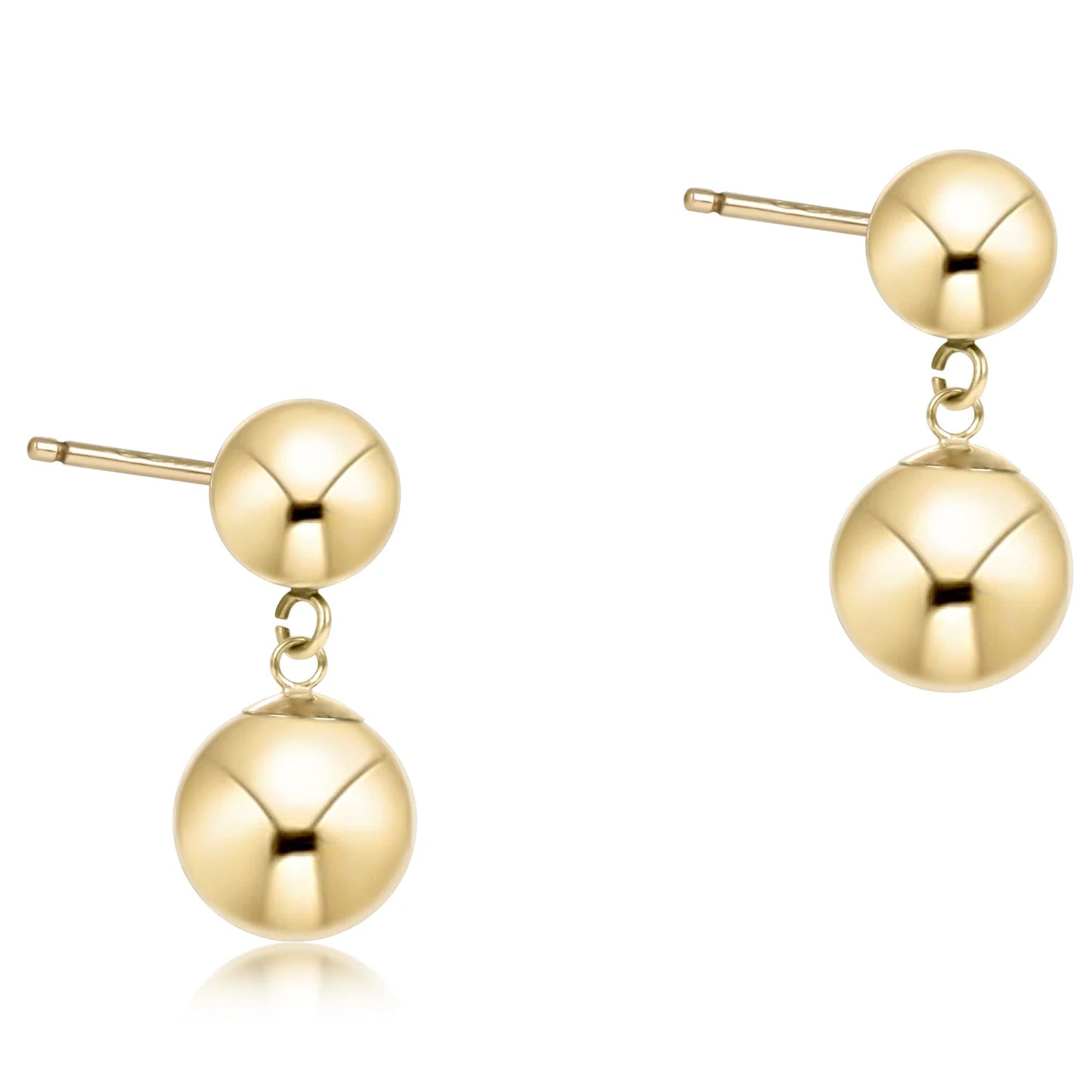 Classic 10mm Ball Drop Stud Gold