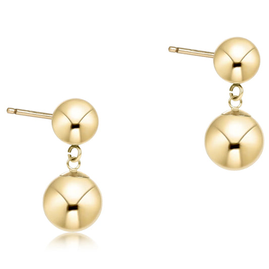 Classic 10mm Ball Drop Stud Gold
