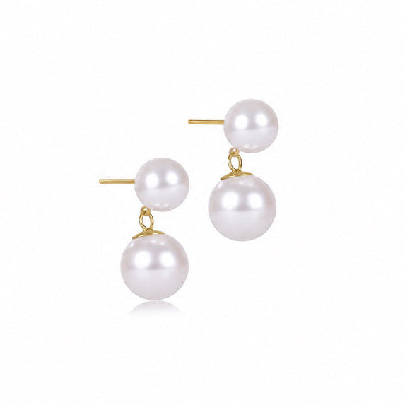 Classic Pearl 10mm Ball Drop Stud - Pearl