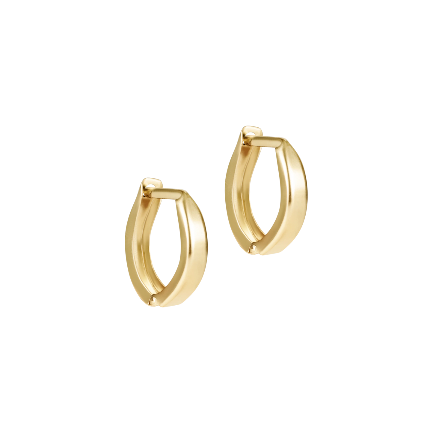 Huggie Gold 0.5" Hoop Earrings