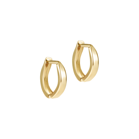 Huggie Gold 0.5" Hoop Earrings