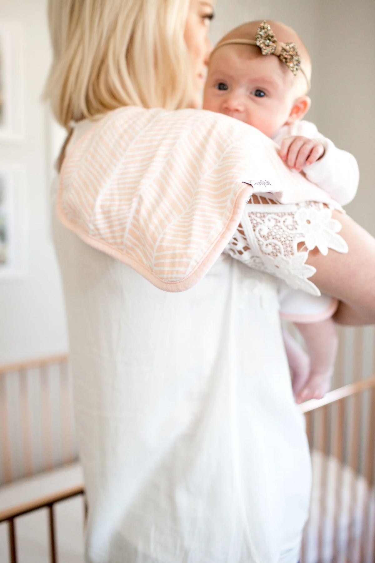 Burp Cloths Blush Set of 3
