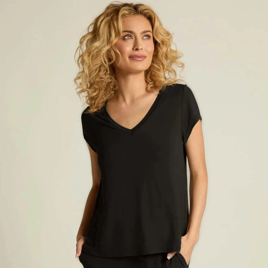 V-Neck Tee Black
