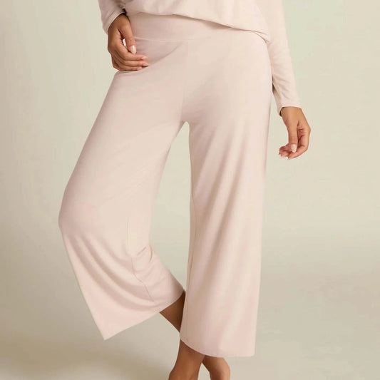 Wide-Leg Capri Pink