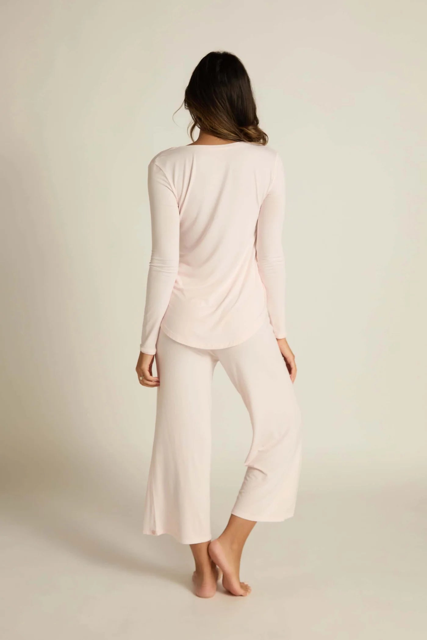 Wide-Leg Capri Pink