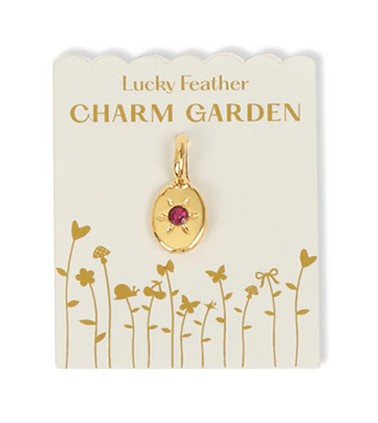 Charm Garden Gold Charm Birthstone February