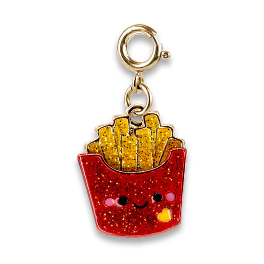 Gold Glitter French Fries Charm