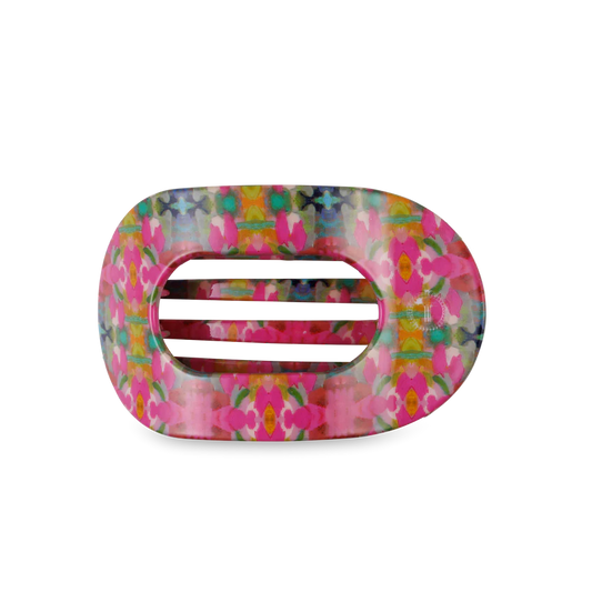 Fuschia Dream Medium Flat Round Hair Clip