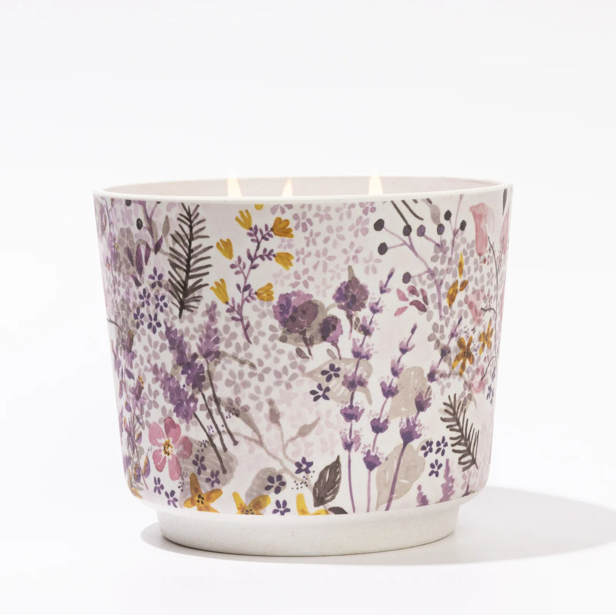Lavender Patterned 3 Wick Candle