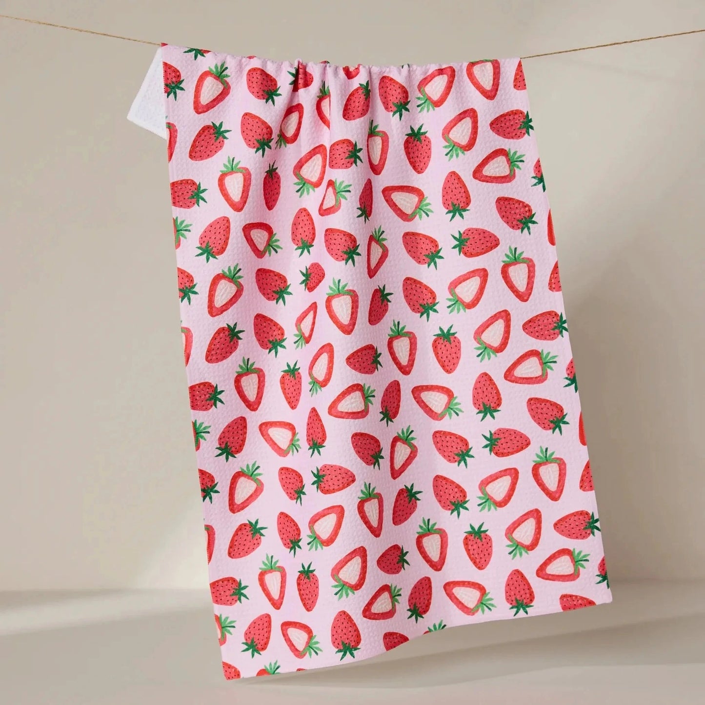 Sweet Strawberry Tea Towel