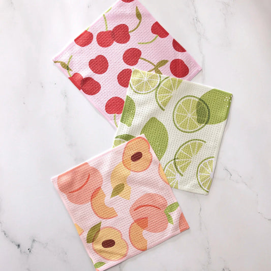 Fruit Fun Dishcloth Set of 3