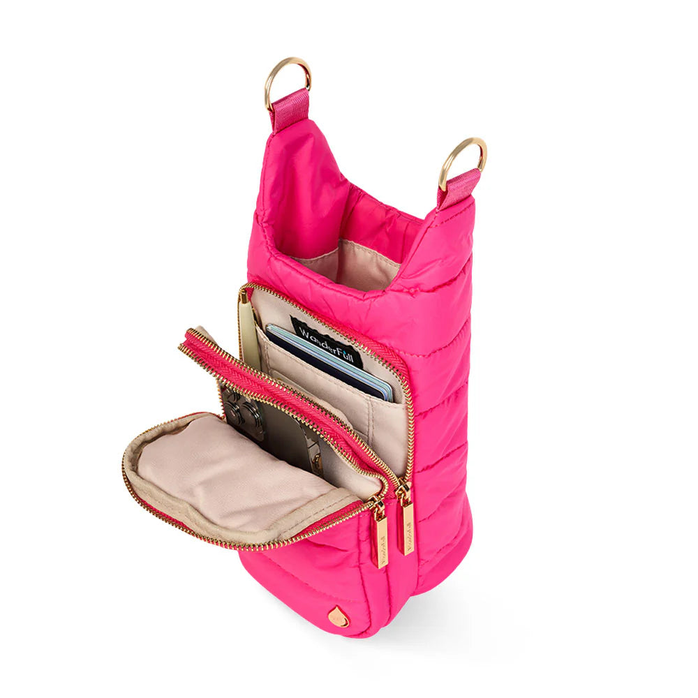 HydroBag Bright Pink with Pink and Cream Patterned Strap