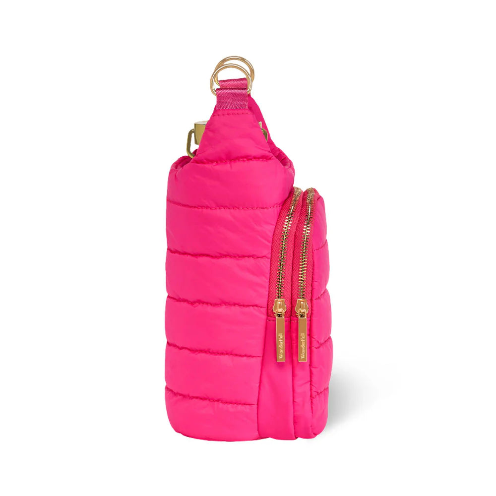 HydroBag Bright Pink with Pink and Cream Patterned Strap