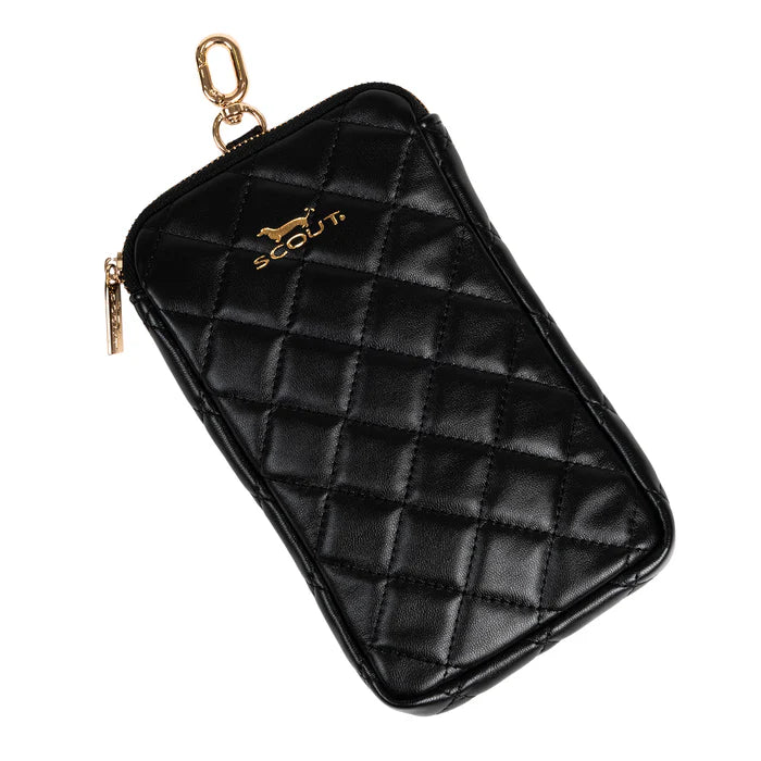 Scout Call Me Maybe Phone Pouch Black Quilted