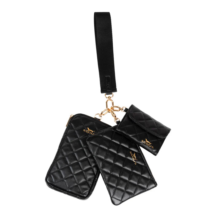 Scout Call Me Maybe Phone Pouch Black Quilted