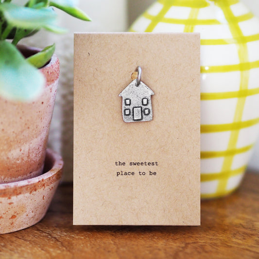 Pewter Stainless Steel Charm The Sweetest Place to Be