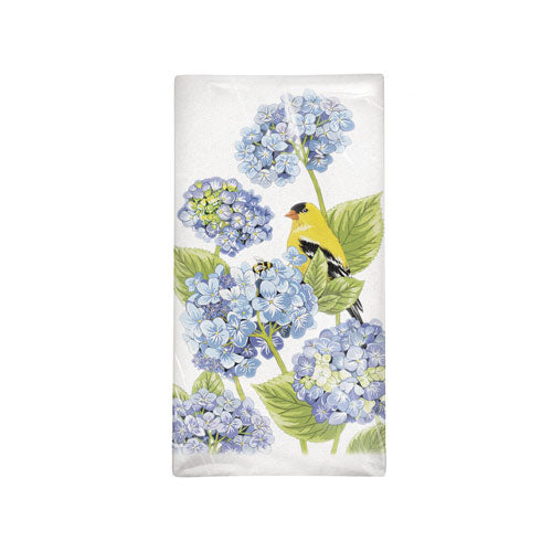 Hydrangea Finch Towel