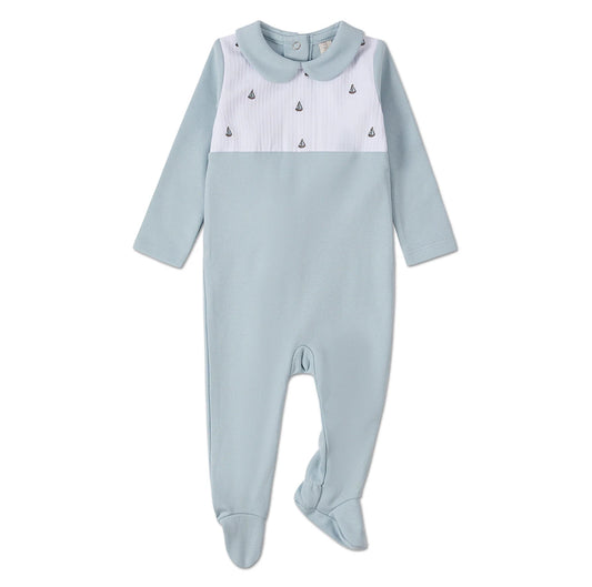 Sail On Pintuck Footie