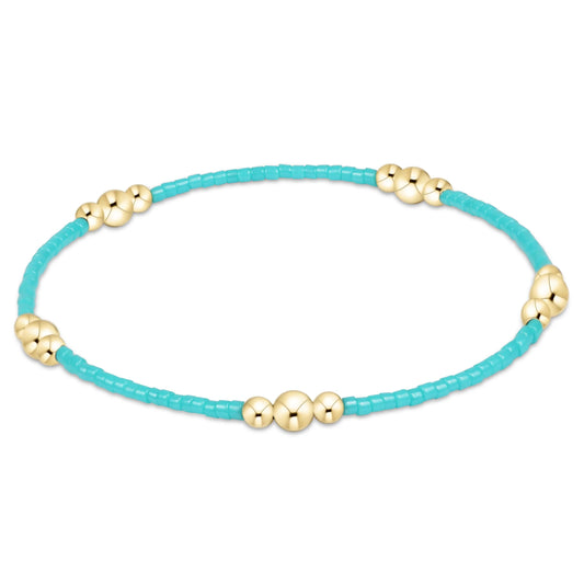 Hope Purpose Gold Bracelet Turquoise