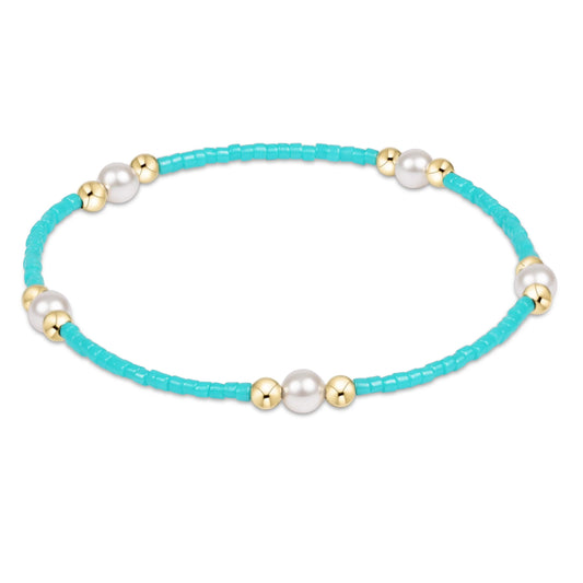 Hope Purpose Pearl Bracelet Turquoise