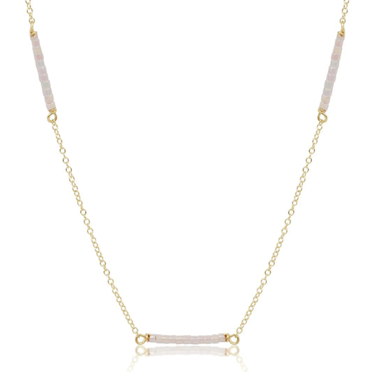 15" Choker Simplicity Chain Gold Hope Bliss Silky White