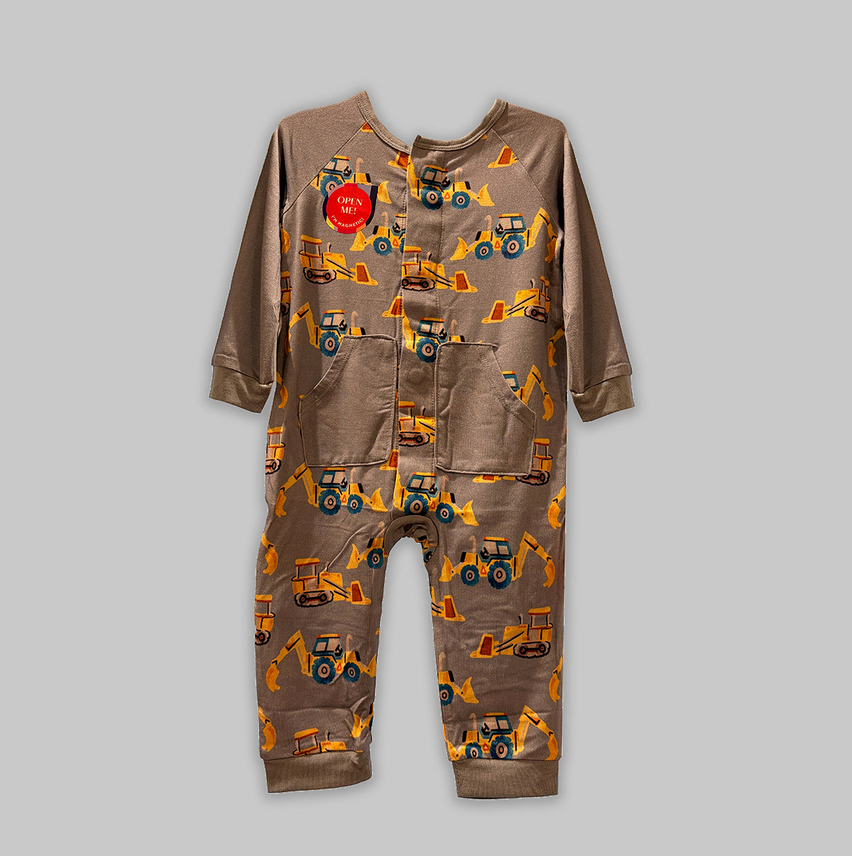 Doze Off Magnetic L/S Side Pocket Romper
