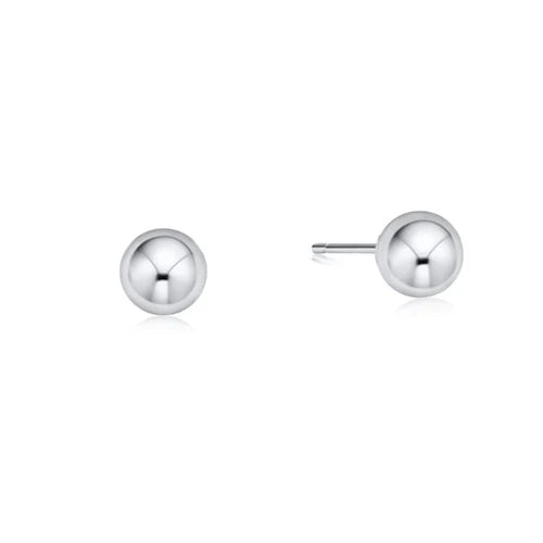 Classic 6mm Ball Stud Sterling Earrings