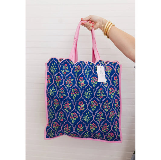 Midnight Luxe Scalloped Regular Tote Bag Sale