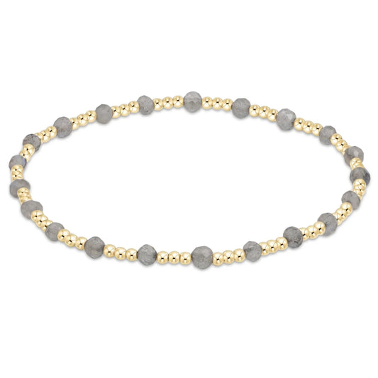 Extends Gemstone Gold Sincerity 3mm Bracelet Labradorite