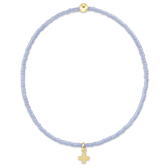 Hope Classic Ocean Mist Bracelet Signature Cross Small Gold Charm
