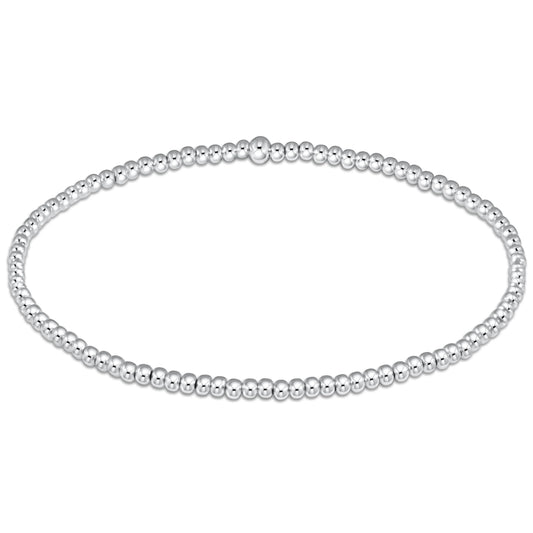 Extends Classic Sterling 2mm Bead Bracelet