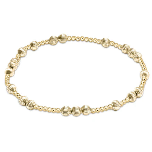 Extends Hope Unwritten Dignity 4mm Bead Bracelet Gold