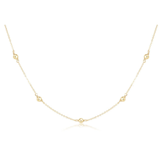 15" Choker Simplicity Chain Gold Classic 4mm Gold