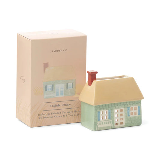 English Cottage Incense & Tea Light Holder