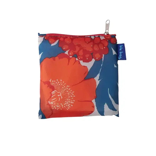 Icelandic Poppies Blu Bag in a Pouch