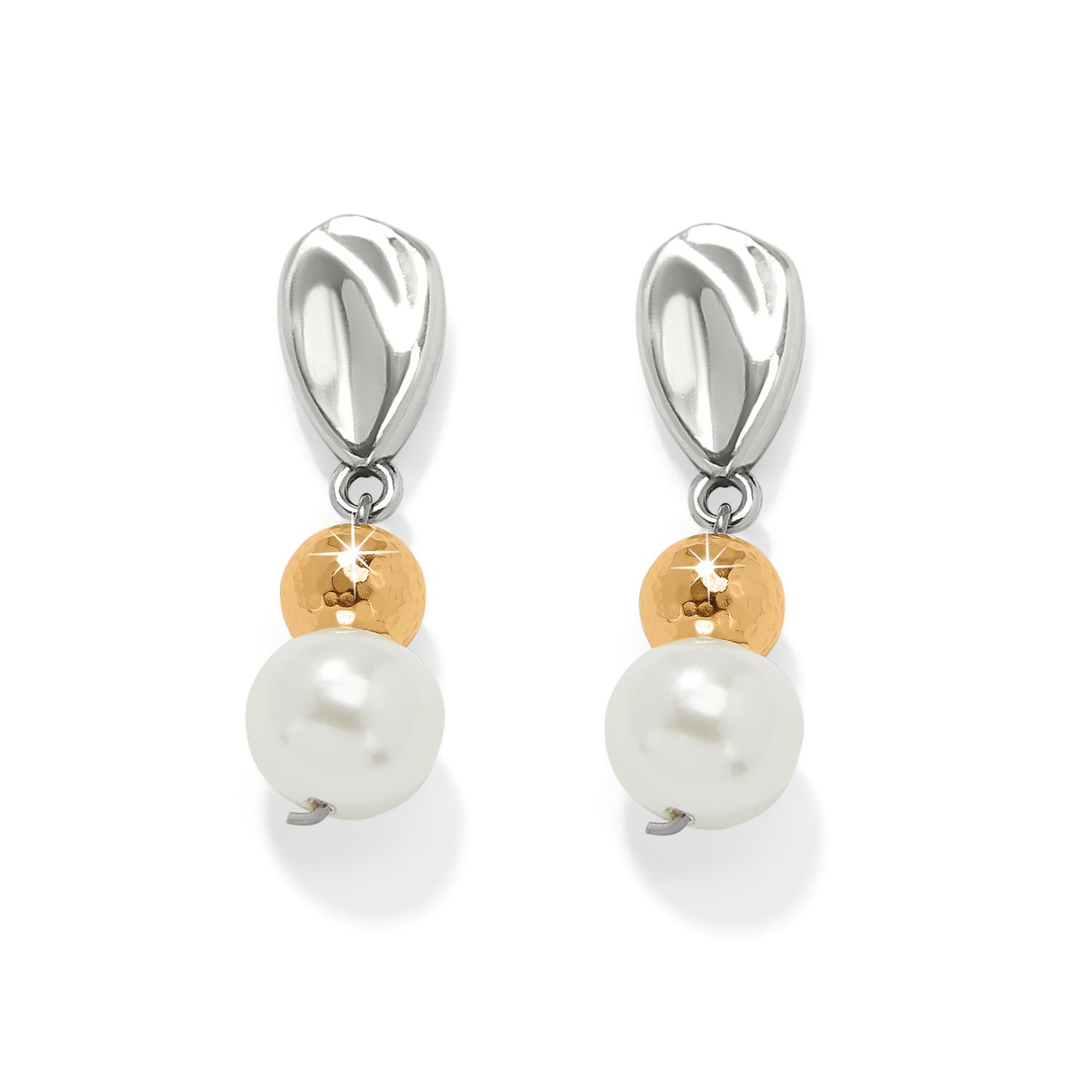 Cascade Unity Pearl Post Drop Earrings