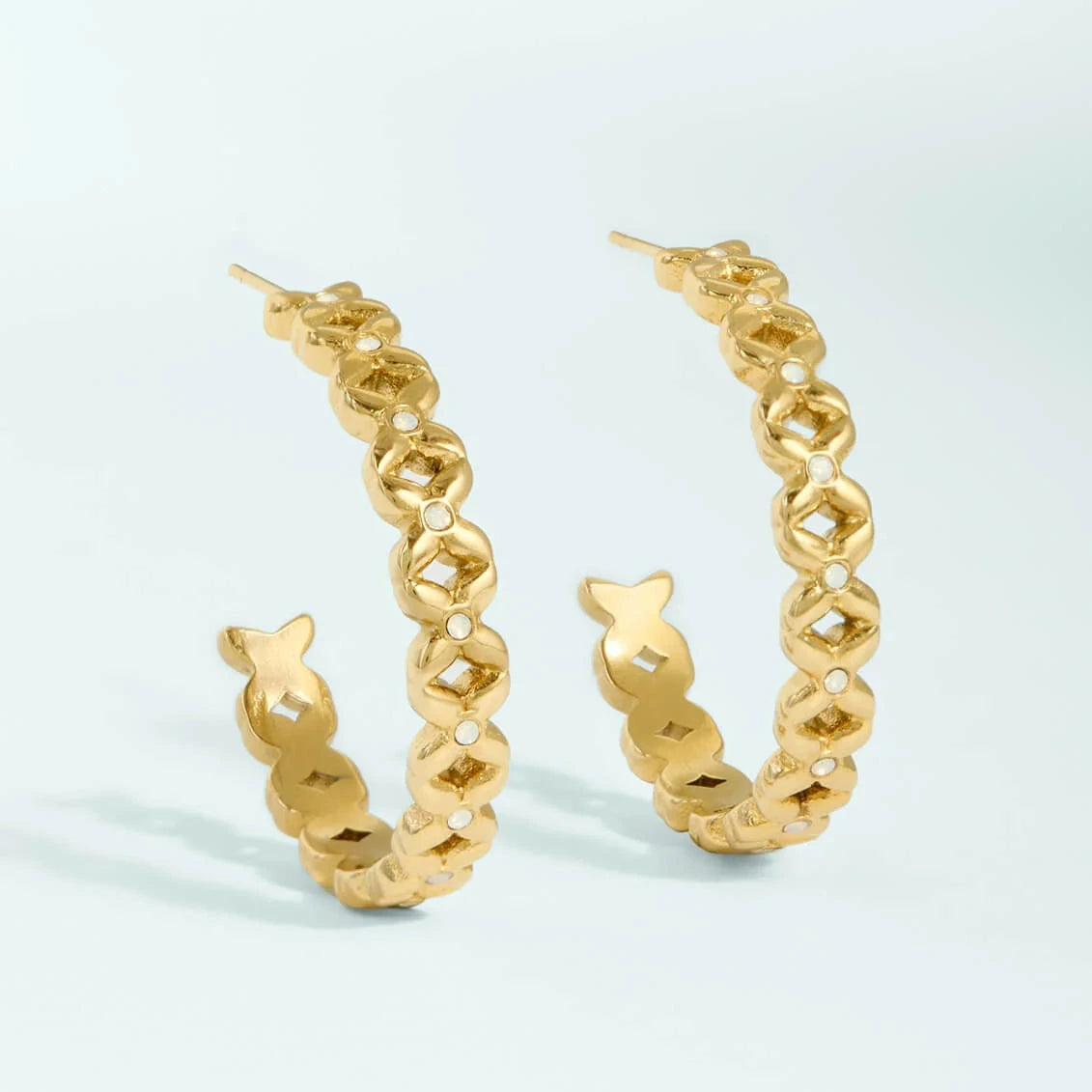 Bridge Street Hoop Earrings 30mm
