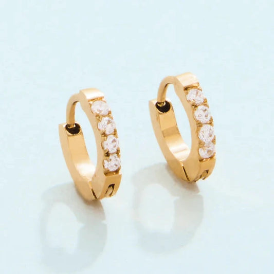 Sunrise Hoop Earrings 9mm