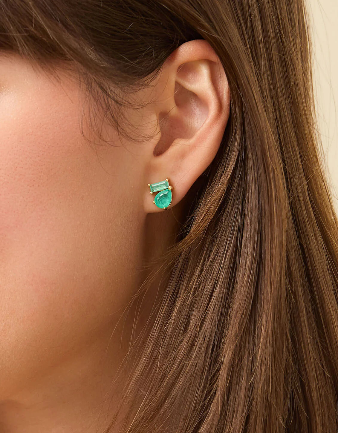 Naiad Stud Earrings Set Sea Foam