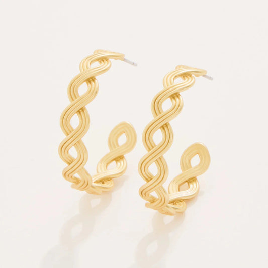Wilson Creek Hoop Earrings Gold