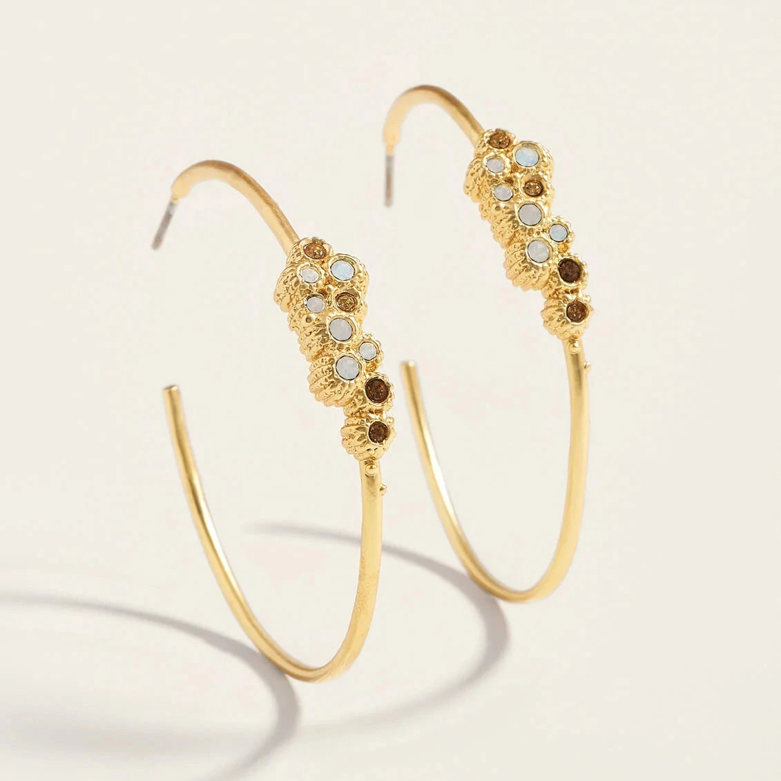 Vesper Hoop Earrings Gold