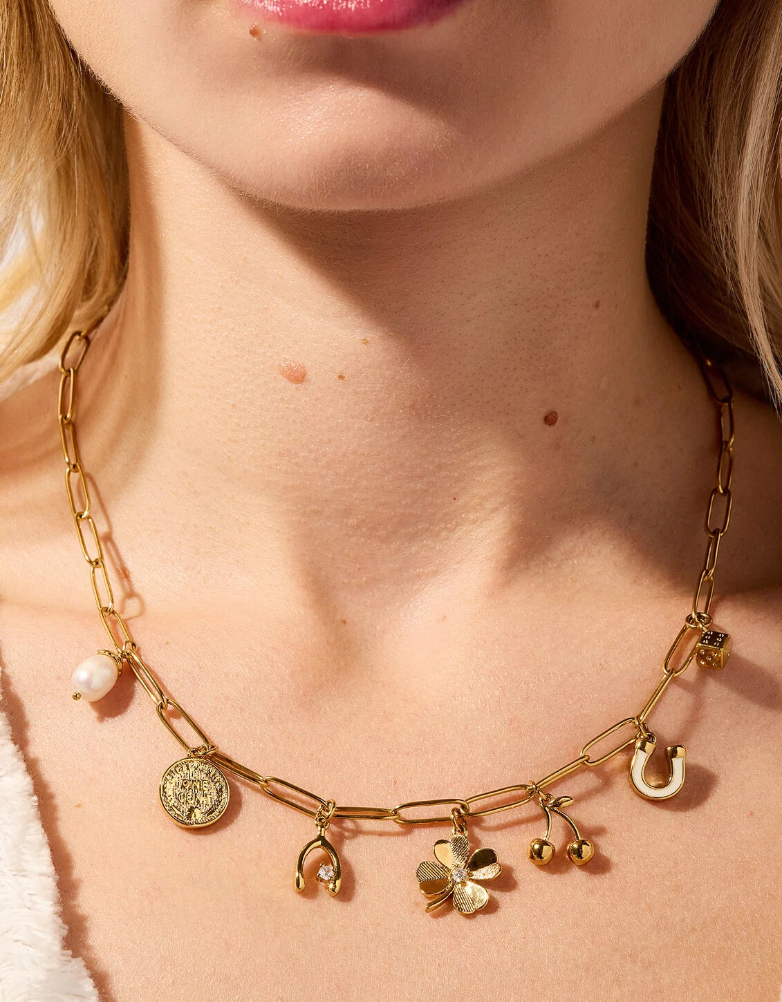 Feeling Lucky Charm Necklace 18"