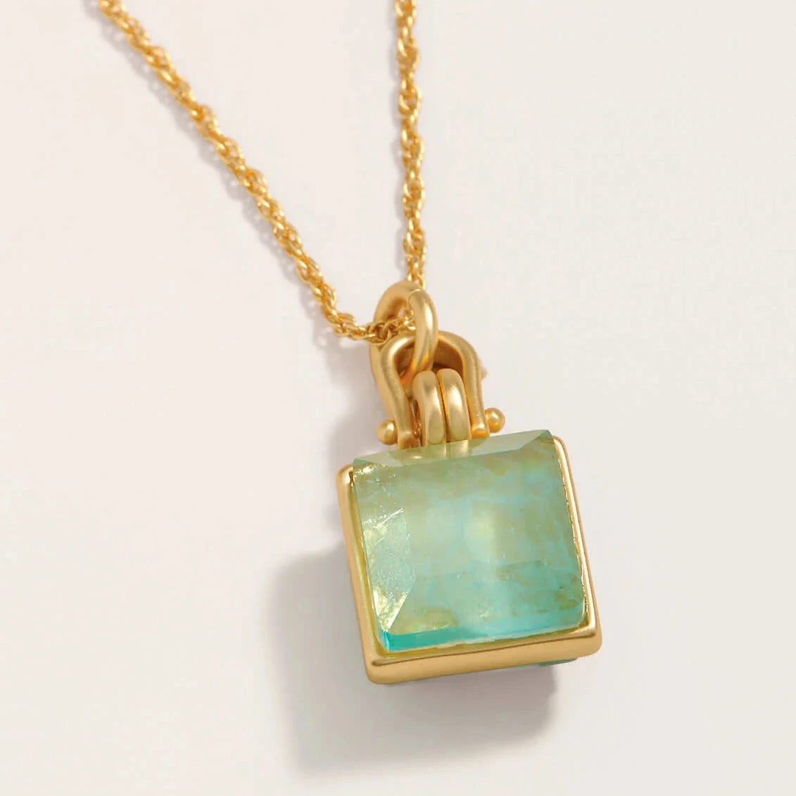 Marion Square Necklace 18" Sea Foam