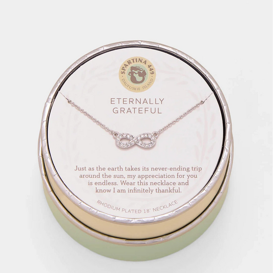 Sea La Vie Necklace 18" Eternally Grateful/Infinity Silver