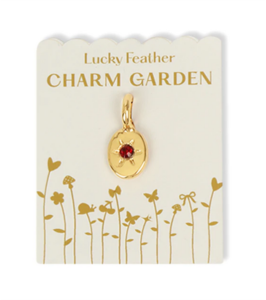 Charm Garden Gold Charm Birthstone January