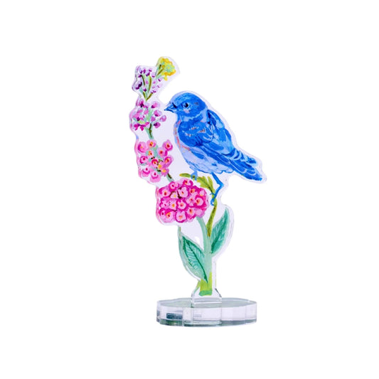 Bluebird of Happiness Acrylic Floral Small