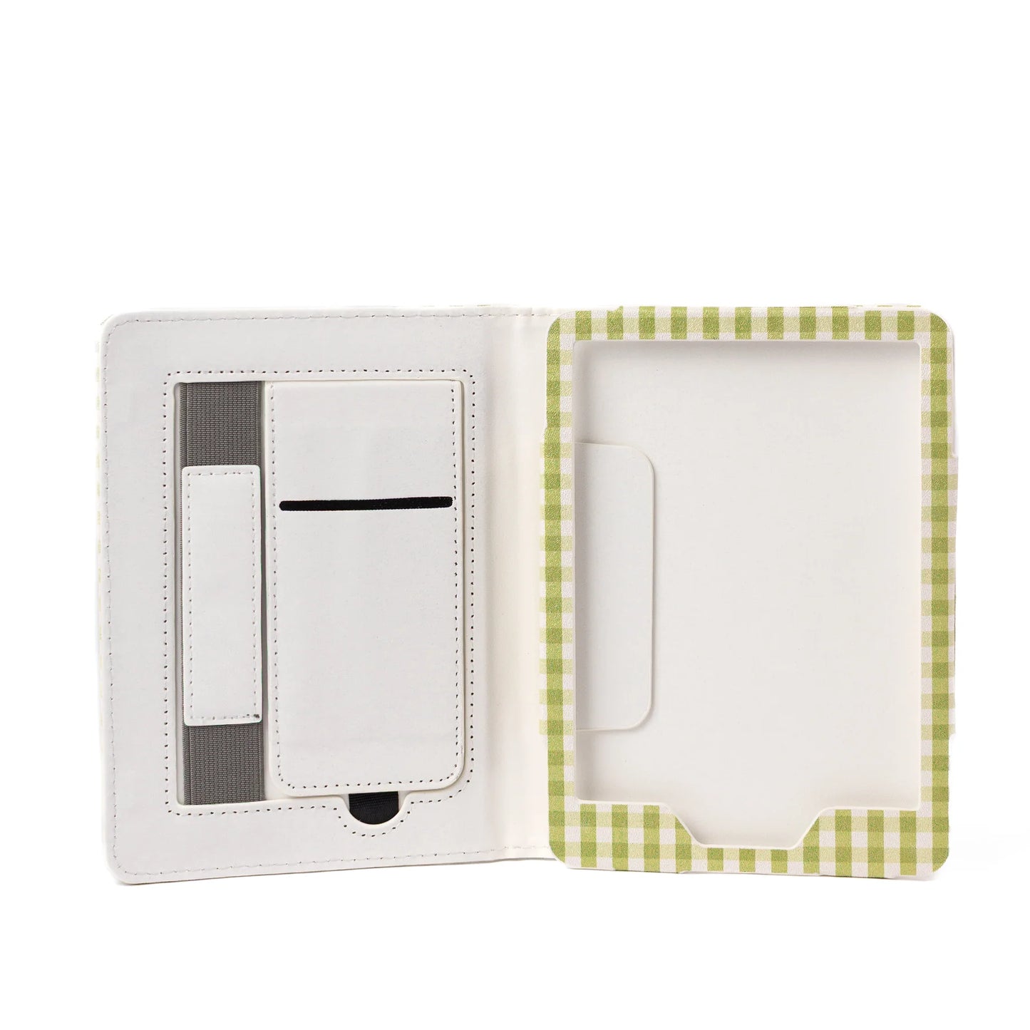 Green Gingham Kindle Paperwhite Case 12th Generation